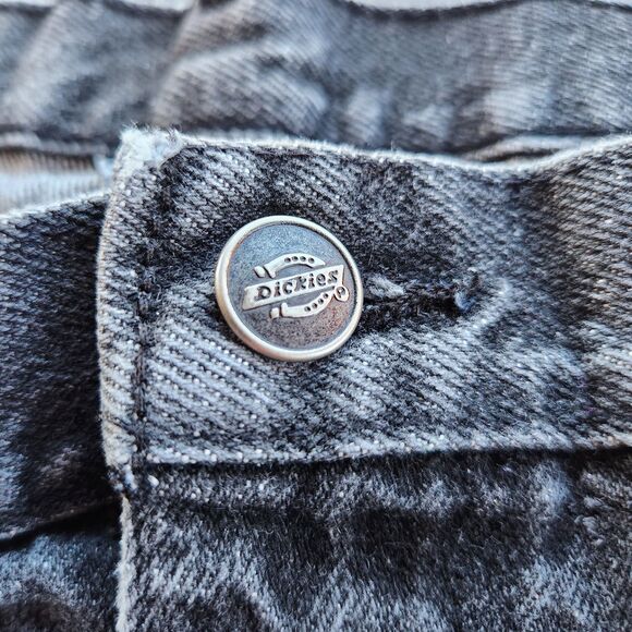 Vtg Dickies Jeans Women 40x30 Embroidered Performing Arts Comedy & Tragedy Roses - Picture 9 of 15